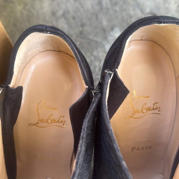 CHRISTIAN LOUBOUTIN BLACK PYTHON HIGH HEEL ANKLE BOOTS /BOOTIES -9.5- NIB! ๐ฅ๐ข - Picture 6 of 13